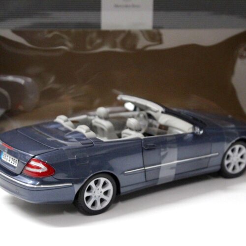 1:18 Kyosho Mercedes CLK Convertible blue DEALER VERSION