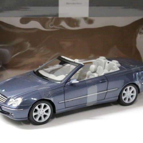 1:18 Kyosho Mercedes CLK Convertible blue DEALER VERSION