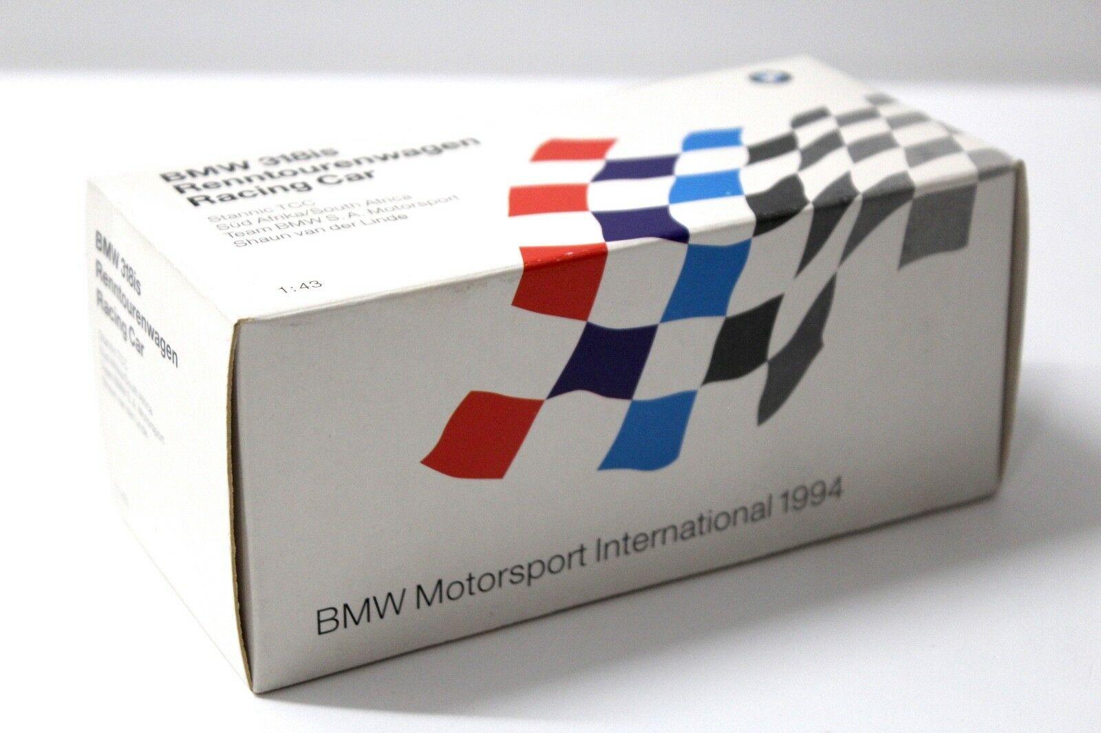 1:43 Minichamps BMW 318is Stannic TCC Â´94 #3 DEALER VERSION