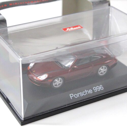 1:43 Schuco Porsche 911 (996) Coupe dark red