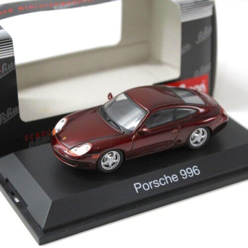 1:43 Schuco Porsche 911 (996) Coupe dark red
