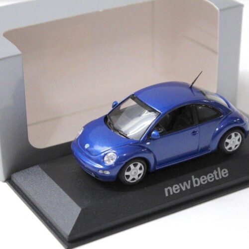1:43 Minichamps Volkswagen VW New Beetle blue DEALER VERSION
