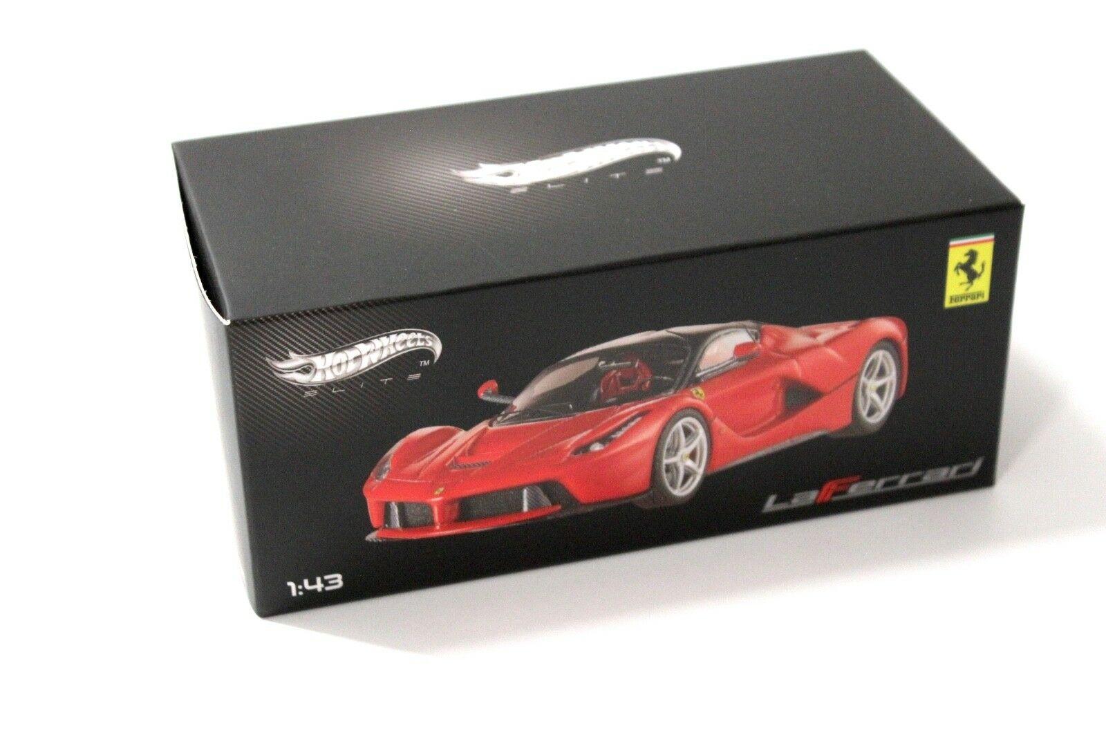 1:43 Hot Wheels Elite Ferrari LaFerrari red