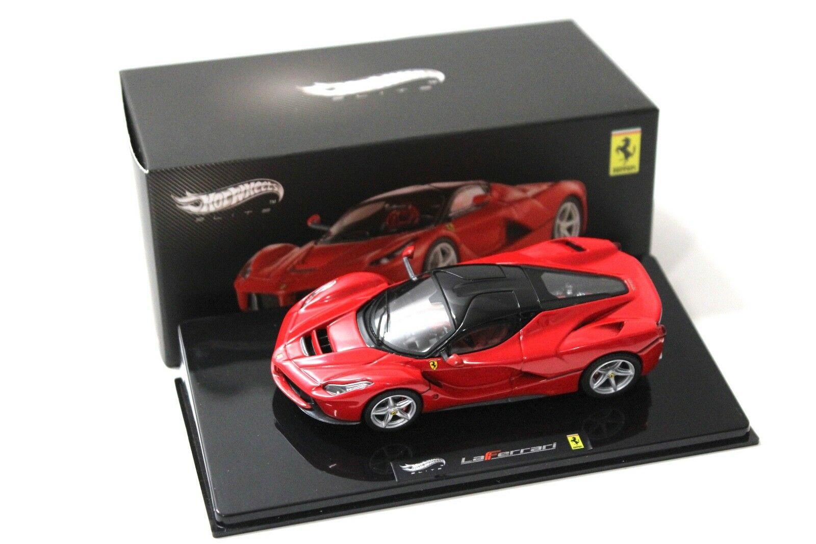 1:43 Hot Wheels Elite Ferrari LaFerrari red