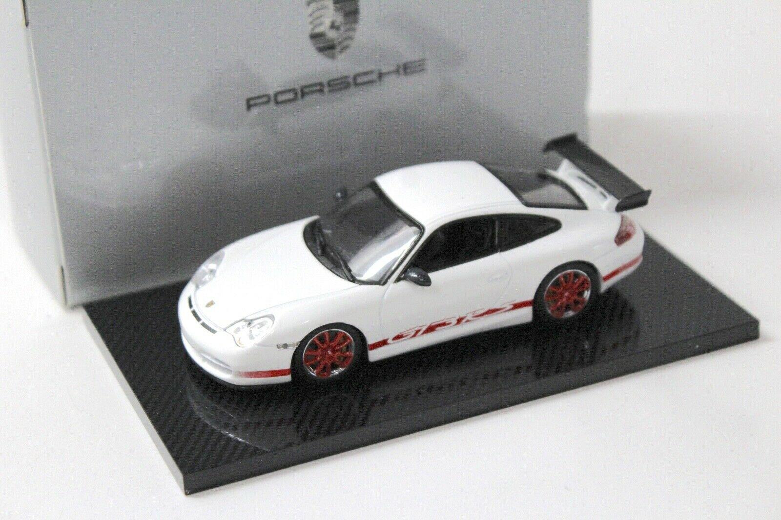 1:43 Minichamps Porsche 911 996 GT3 RS white/ red DEALER VERSION