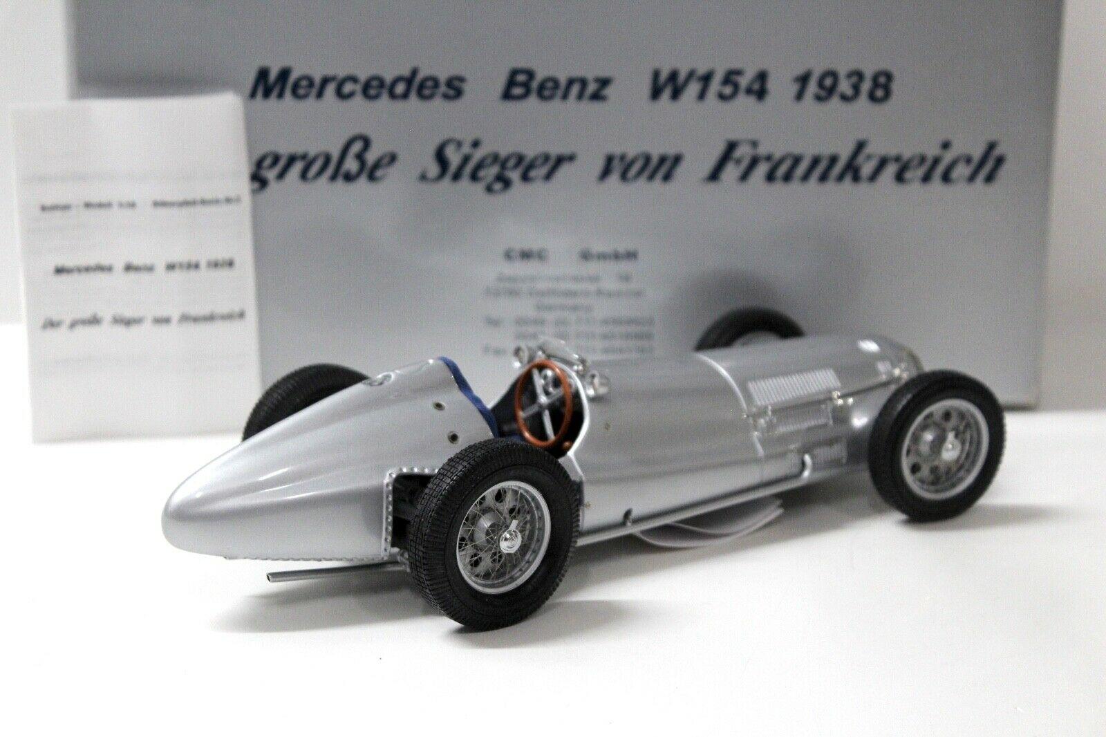 1:18 CMC Mercedes W154 Sieger Frankreich 1938 silver