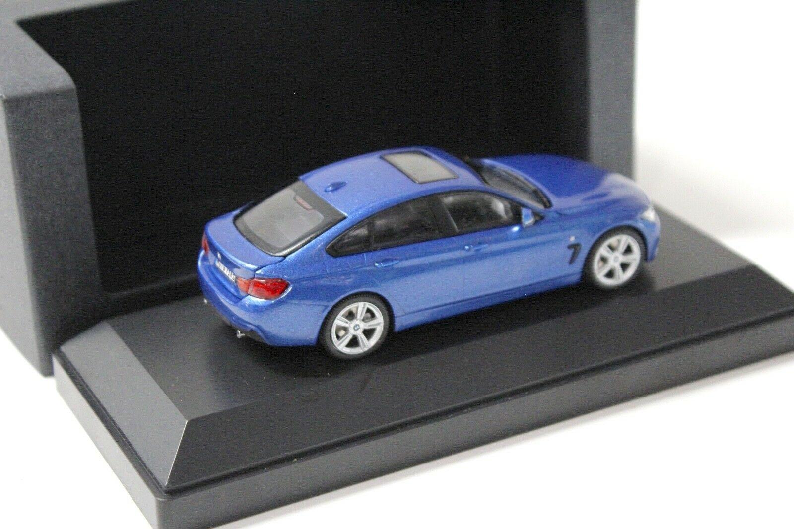 1:43 Kyosho BMW 4er 4 Series Gran Coupe blue DEALER VERSION