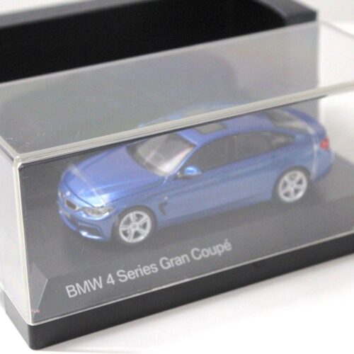 1:43 Kyosho BMW 4er 4 Series Gran Coupe blue DEALER VERSION