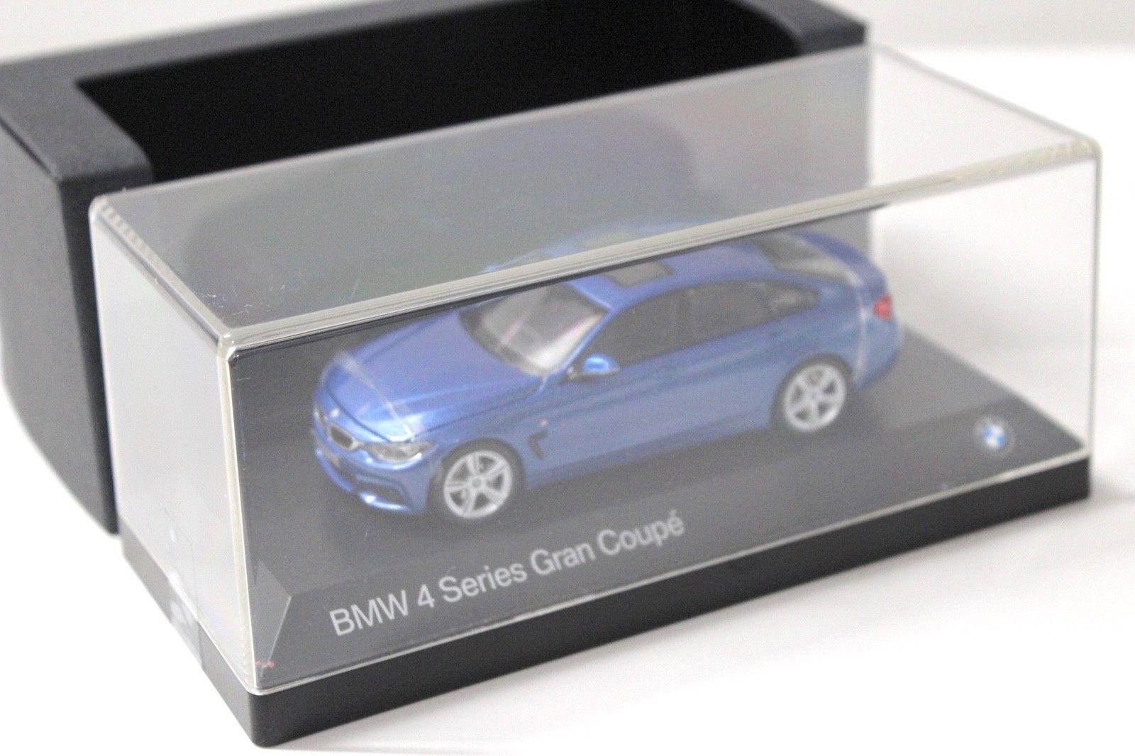 1:43 Kyosho BMW 4er 4 Series Gran Coupe blue DEALER VERSION