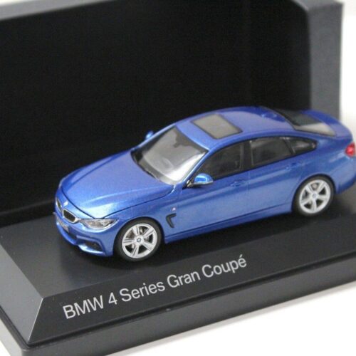 1:43 Kyosho BMW 4er 4 Series Gran Coupe blue DEALER VERSION
