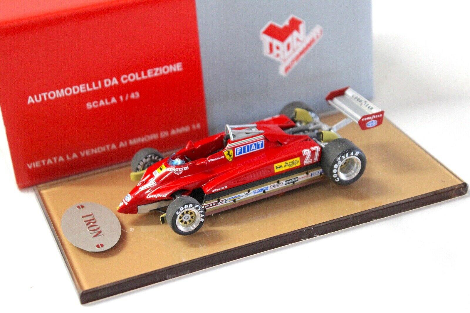1:43 TRON Ferrari 126 C2 Imola Villeneuve 1982 #27