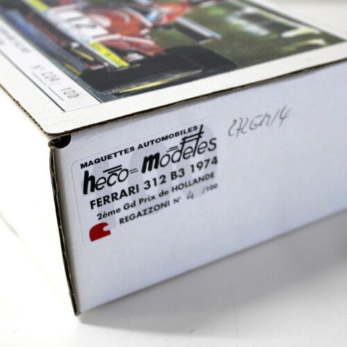 1:43 HECO SET Ferrari 312 B3 Regazzoni 1974 Dutch GP #11 + Helmet