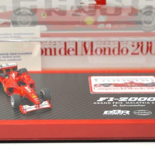 1:43 BBR BOX SET Ferrari F1-2000 GP Malaysia 2000 M.Schumacher