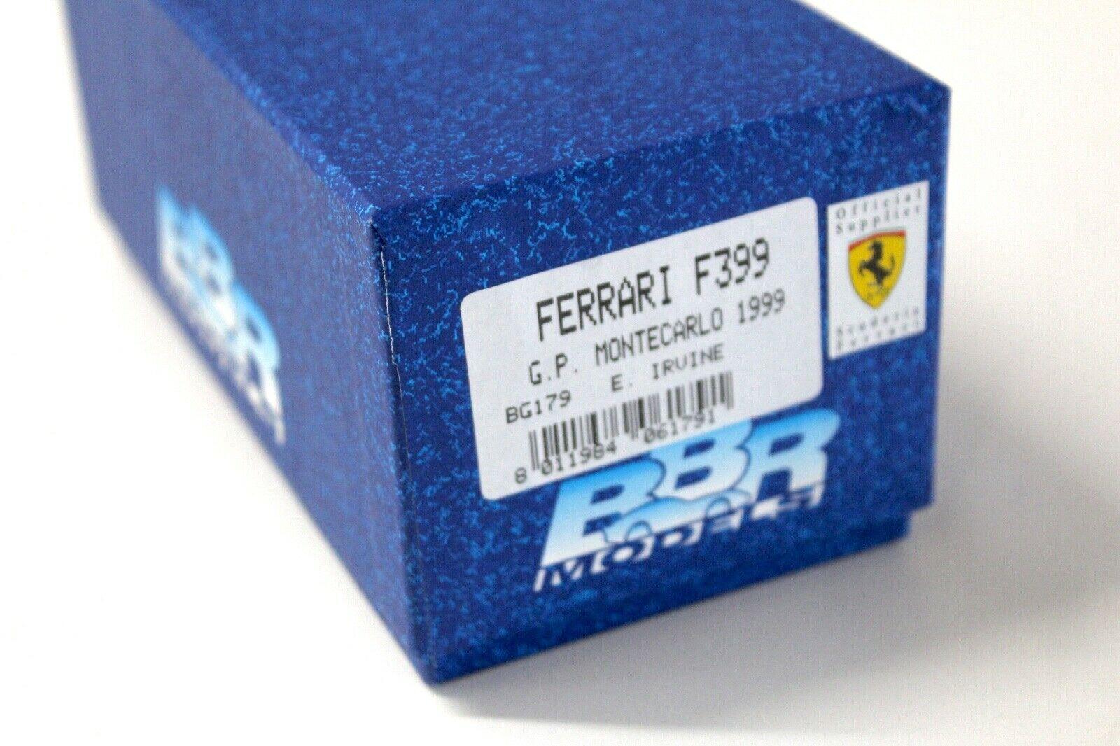 1:43 BBR F1 Ferrari F399 GP Montecarlo 1999 E.Irvine #4