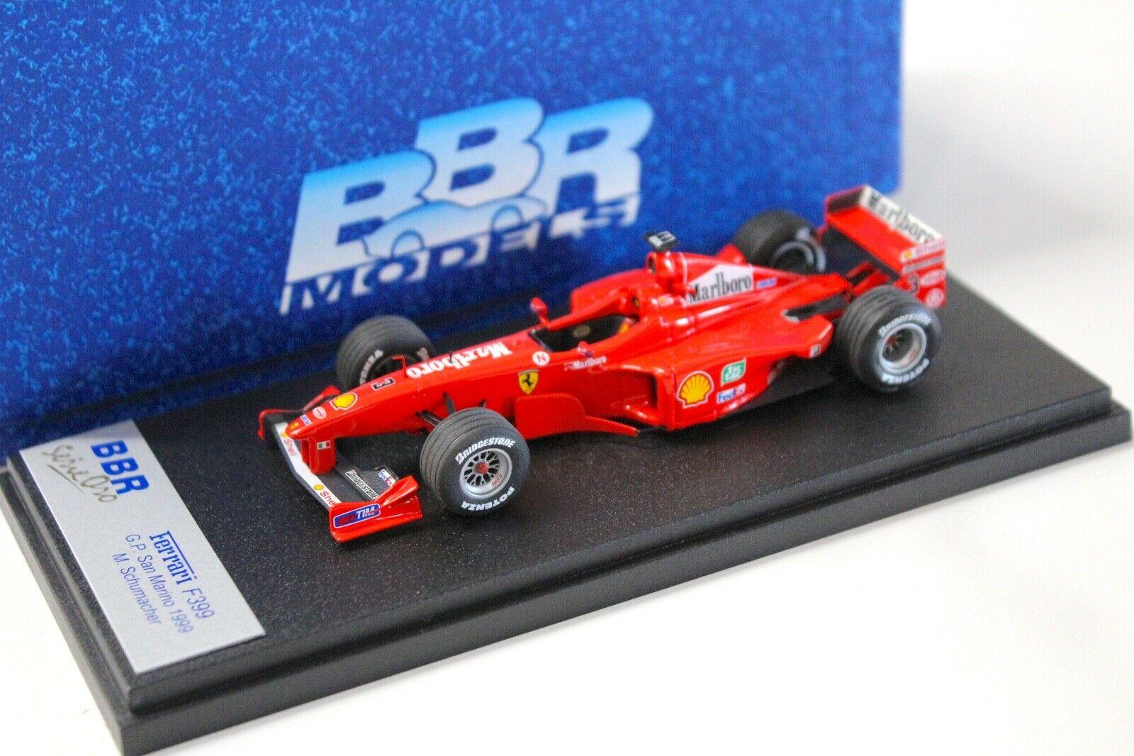 1:43 BBR F1 Ferrari F399 GP San Marino 1999 M.Schumacher