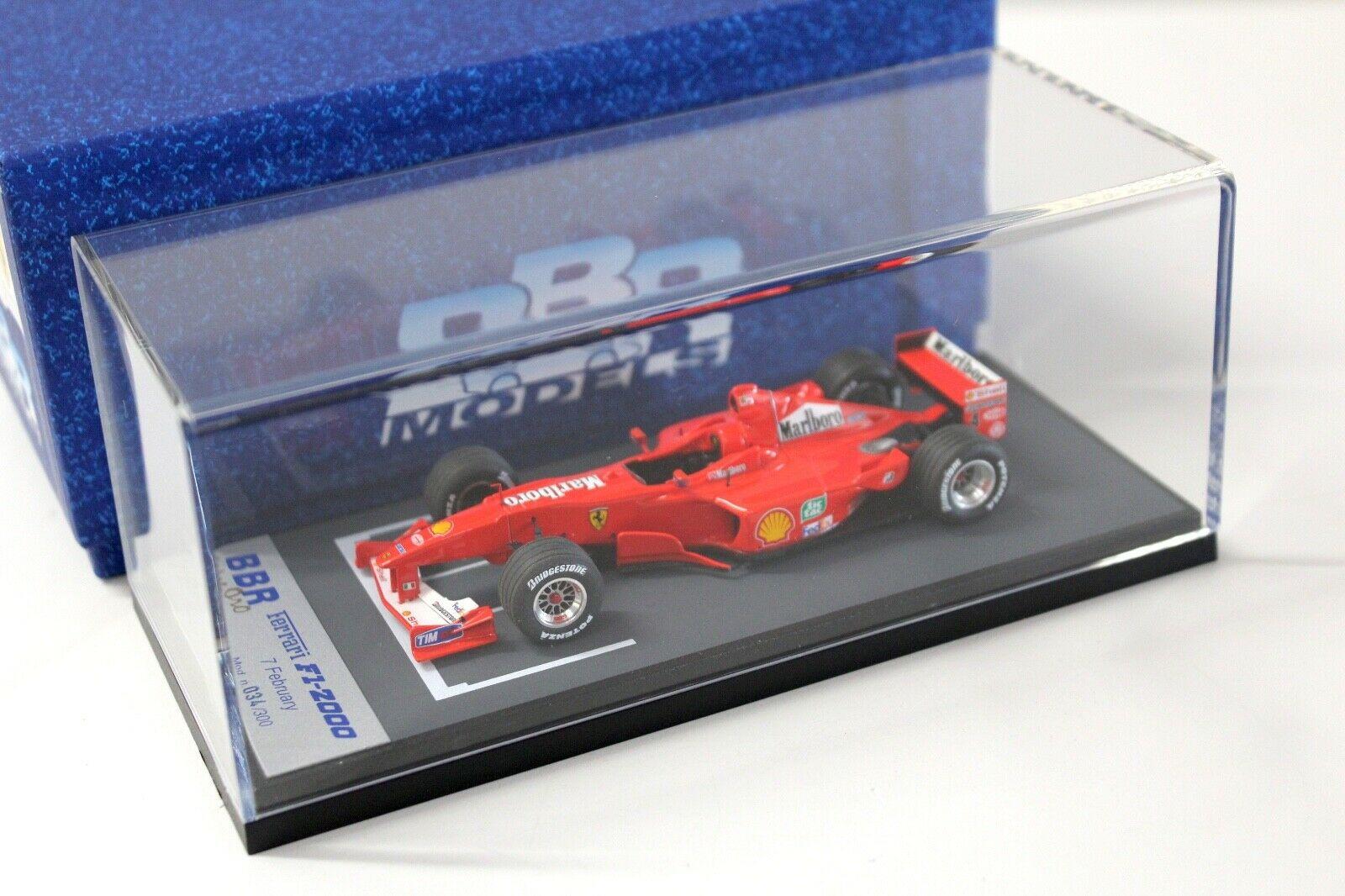 1:43 BBR Ferrari F1-2000 Press Version 07 FEB 2000