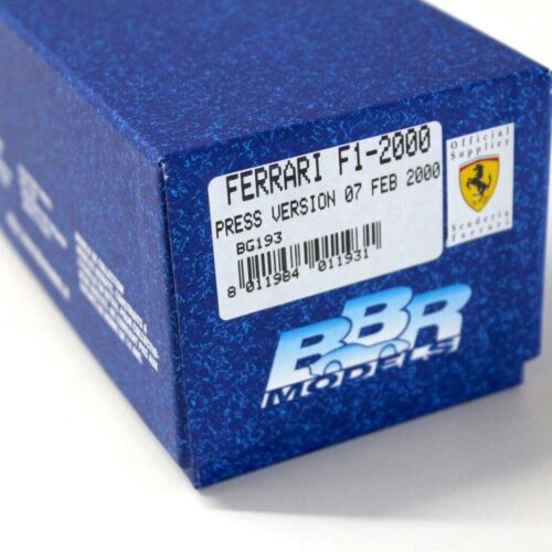 1:43 BBR Ferrari F1-2000 Press Version 07 FEB 2000