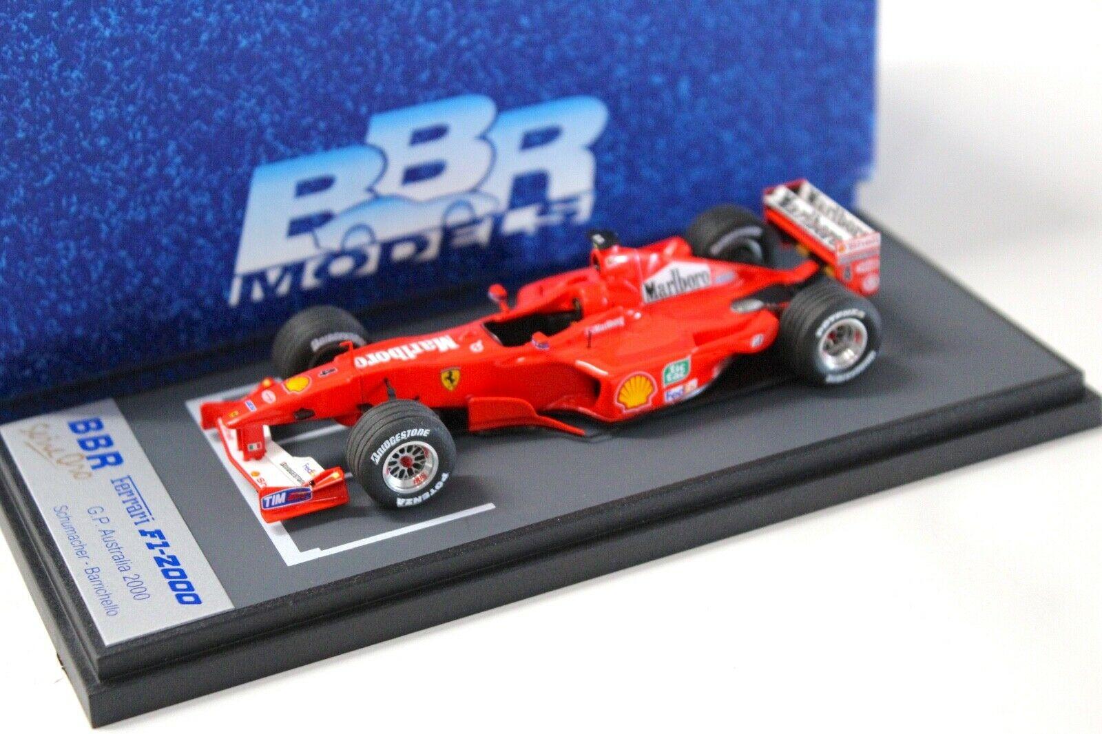 1:43 BBR Ferrari F1-2000 GP Australia 2000 Barrichello