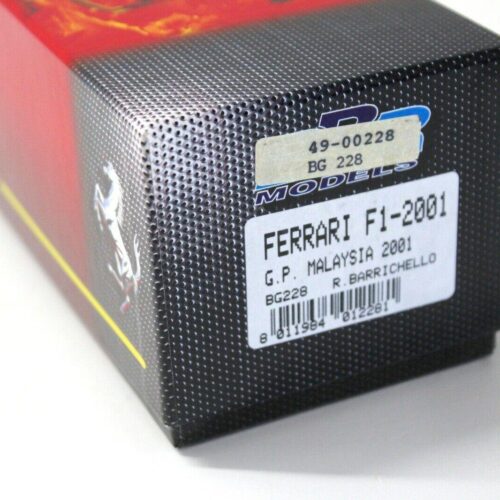 1:43 BBR Ferrari F1-2001 GP Malaysia R.Barrichello