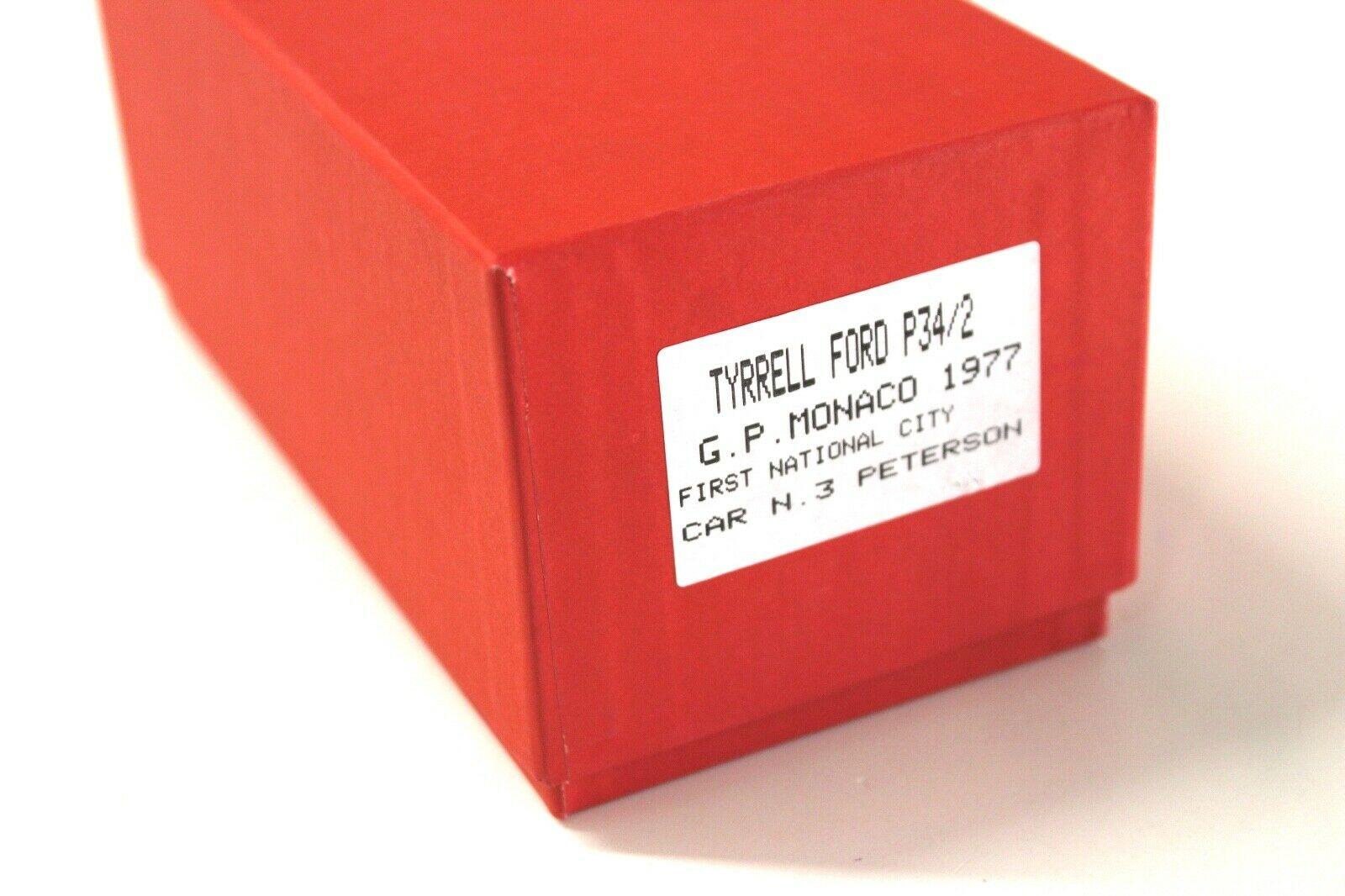 1:43 BBR Gasoline Tyrrell Ford P34/2 GP Monaco Peterson