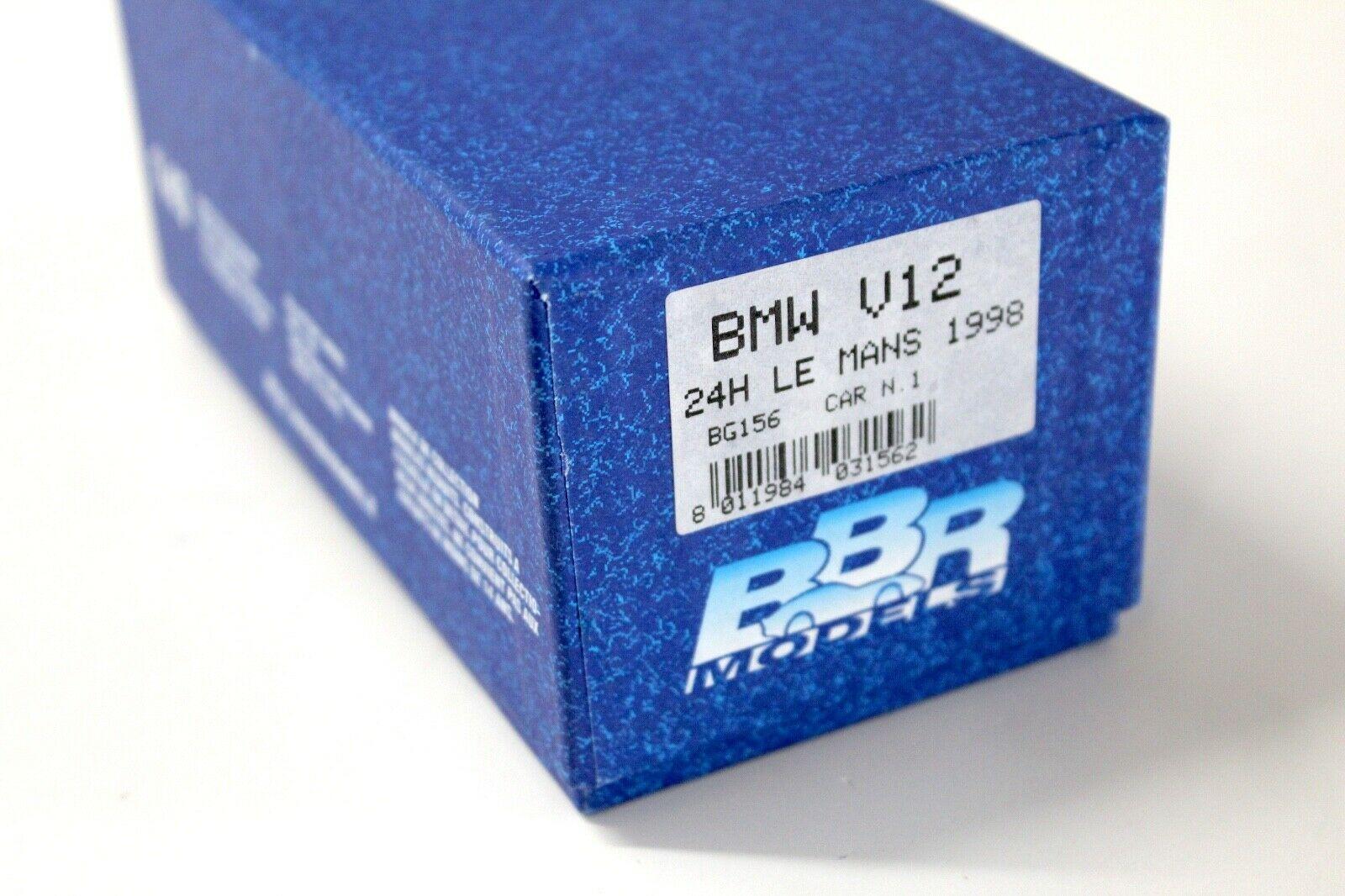 1:43 BBR BMW V12 24h Le Mans 1998 #1 Stuck/ Soper white