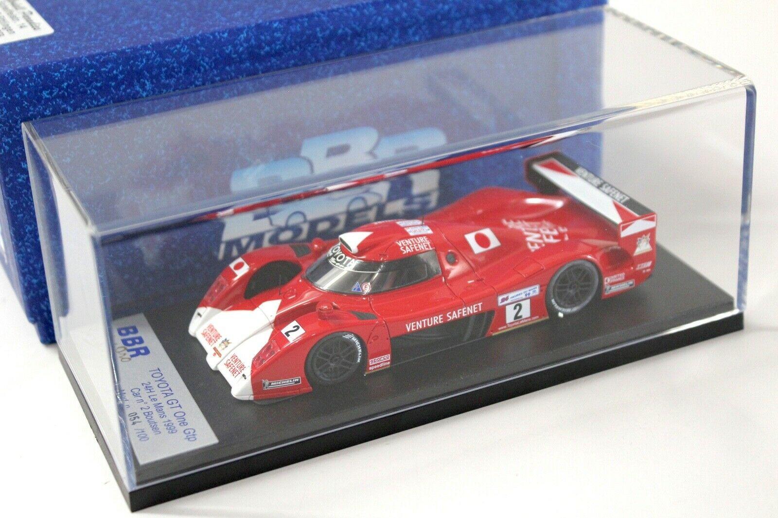 1:43 BBR Toyota GT ONE GTP 24h Le Mans 1999 #2 Boutsen