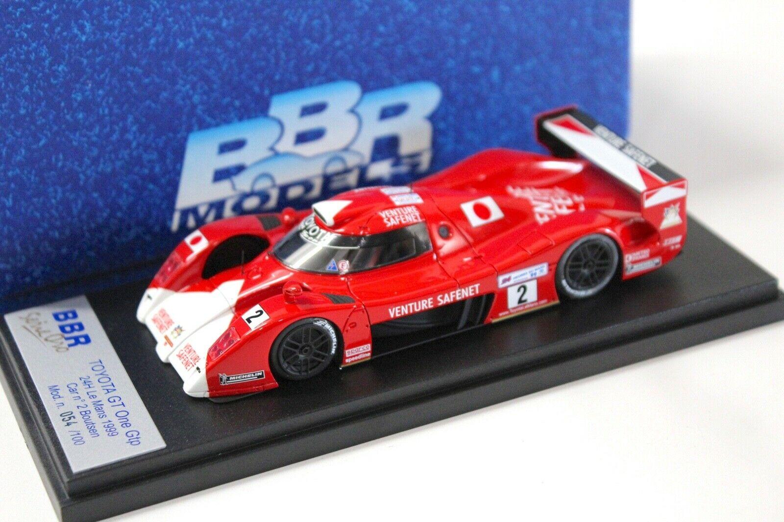 1:43 BBR Toyota GT ONE GTP 24h Le Mans 1999 #2 Boutsen