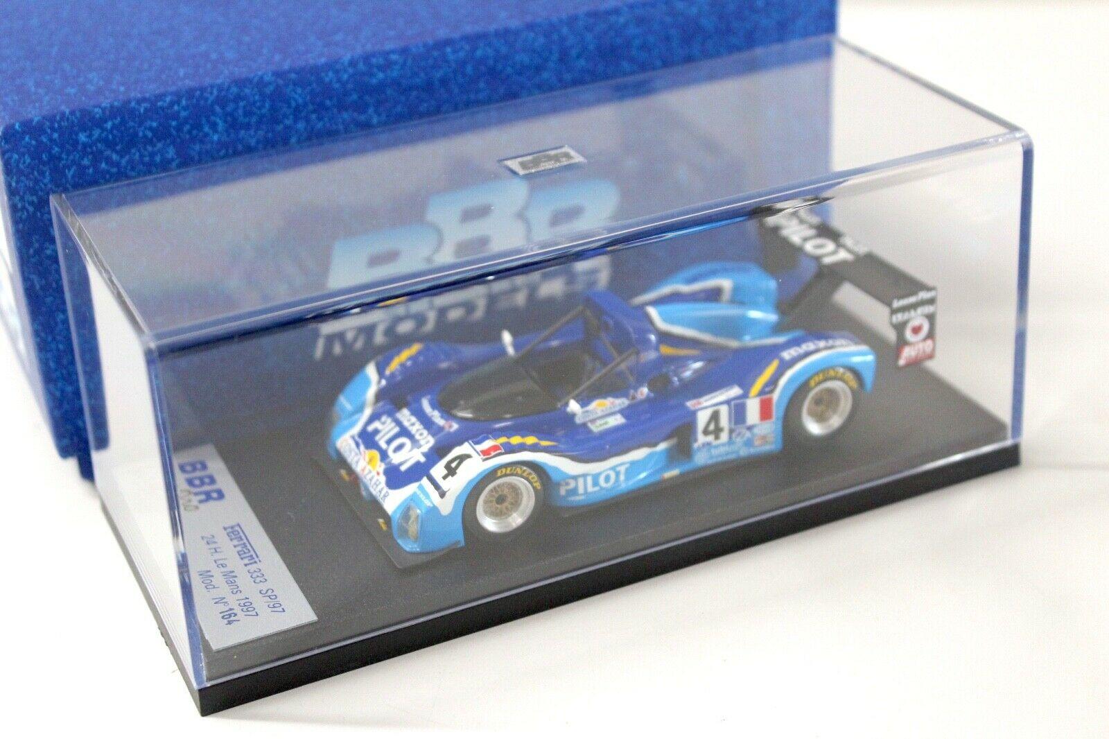 1:43 BBR Ferrari 333 SP/97 24h Le Mans 1997 "PILOT" #4 blue