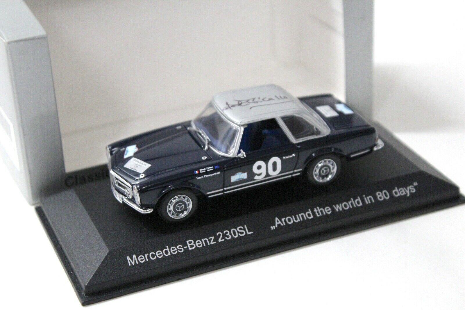 1:43 Minichamps Mercedes 230SL 80 Days Picasso DEALER VERSION