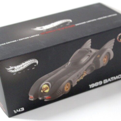 1:43 Hot Wheels Elite Batman Batmobile 1989 black