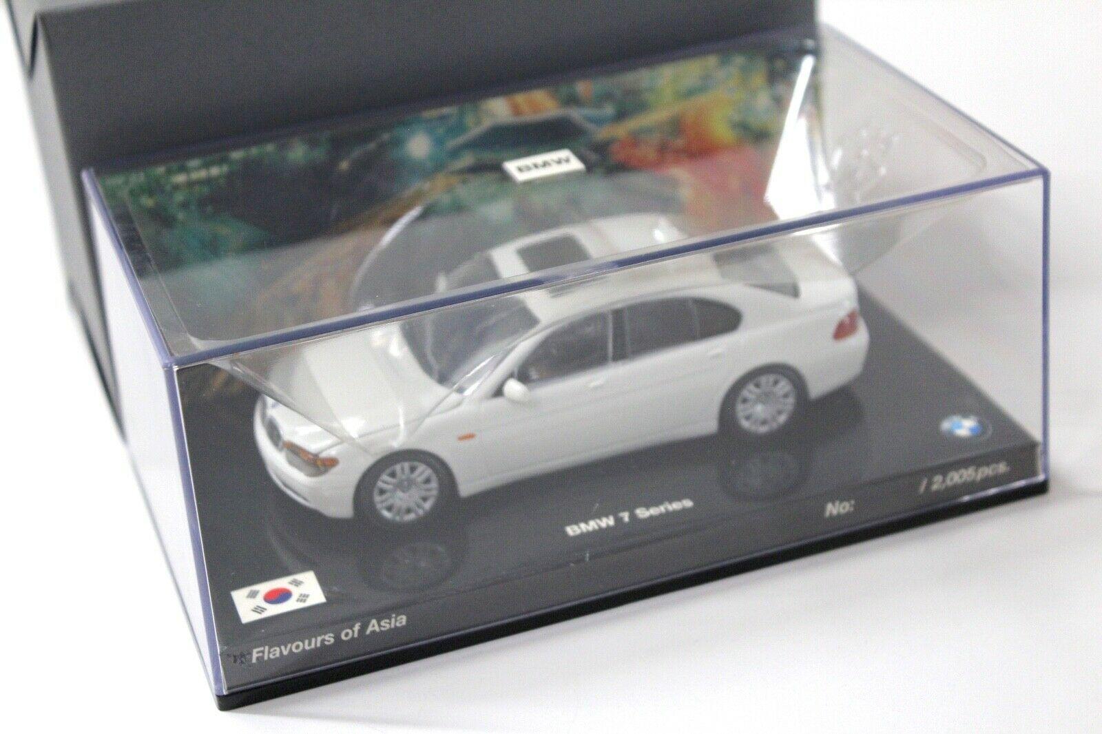 1:43 Minichamps BMW 7er Series E65 white ASIA DEALER VERSION