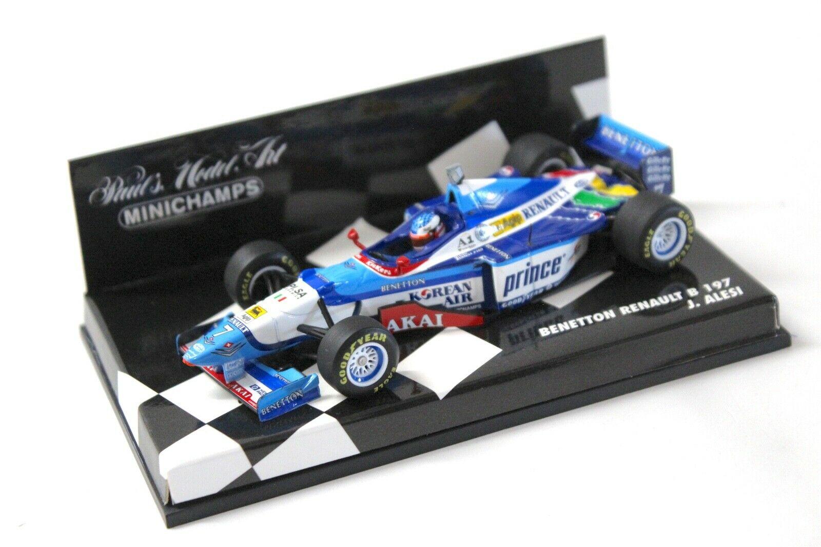 1:43 Minichamps Benetton Renault B197 J.Alesi #7