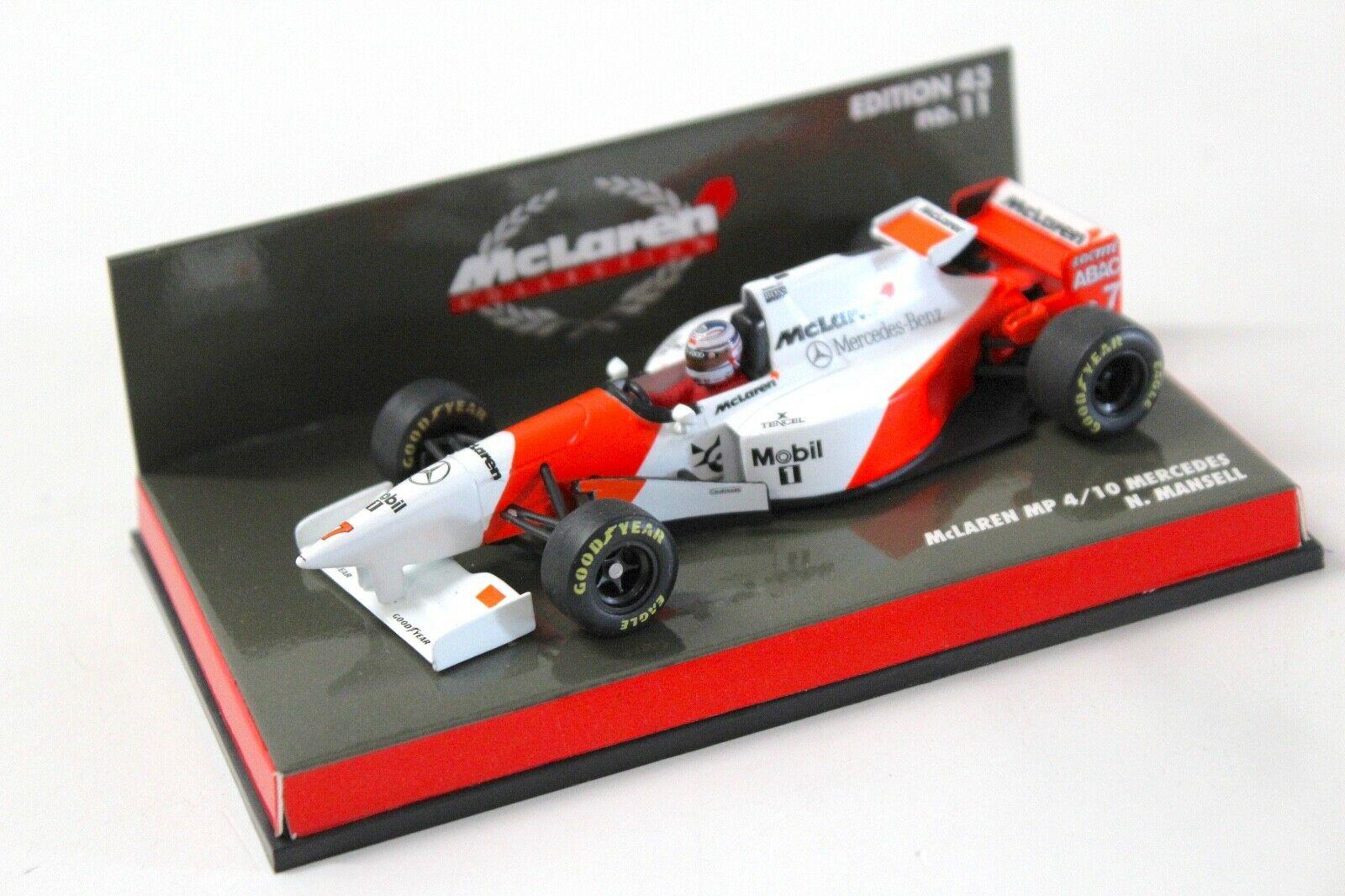 1:43 Minichamps McLaren MP4/10 Mercedes N.Mansell #7