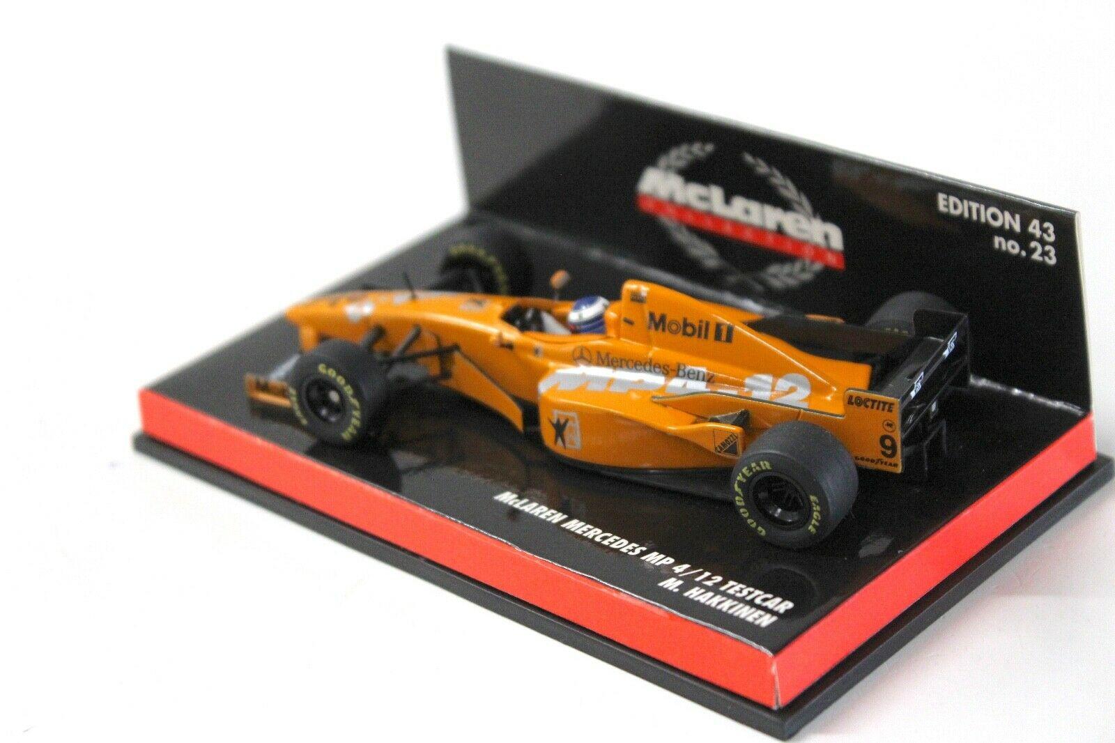 1:43 Minichamps McLaren Mercedes MP4/12 Testcar Hakkinen
