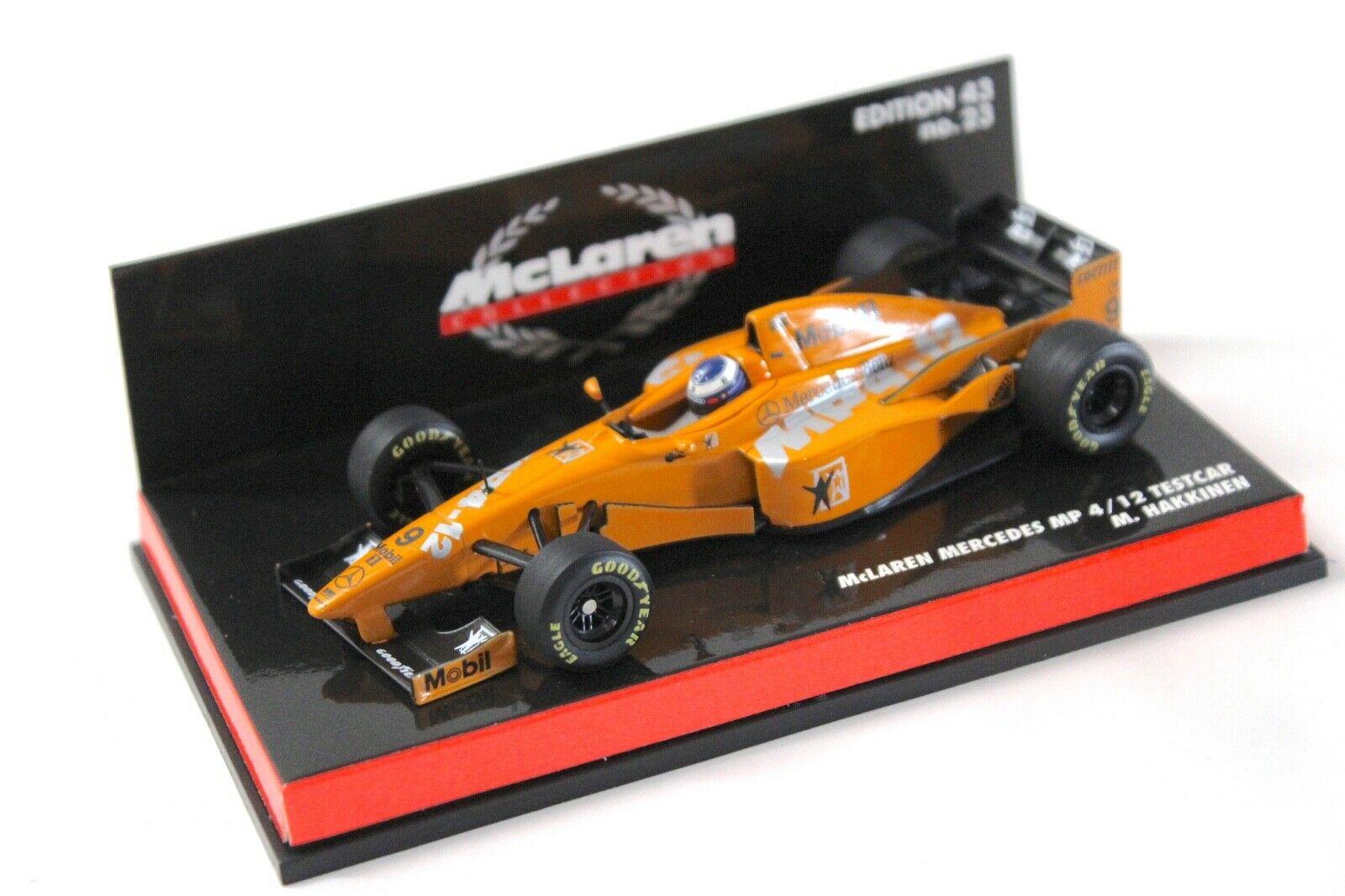 1:43 Minichamps McLaren Mercedes MP4/12 Testcar Hakkinen