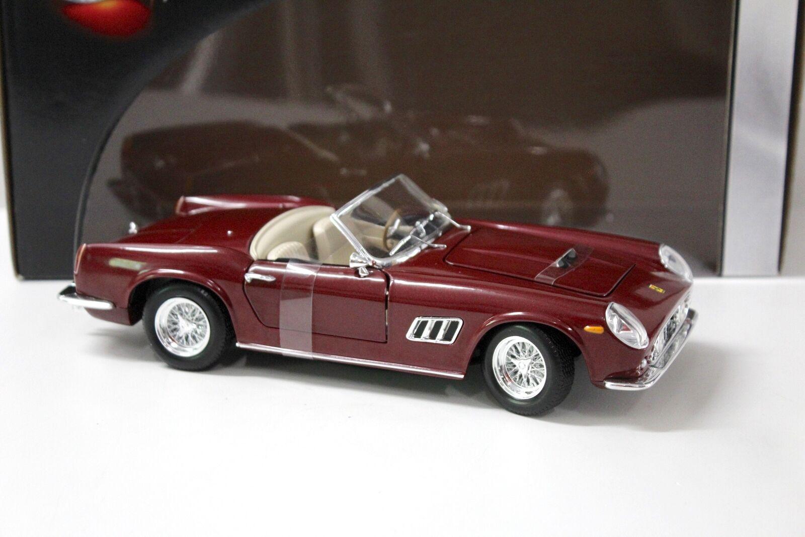 1:18 Hot Wheels Ferrari 250 GT Spider dark red
