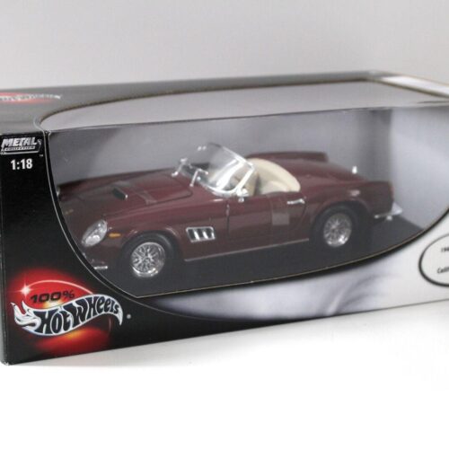1:18 Hot Wheels Ferrari 250 GT Spider dark red