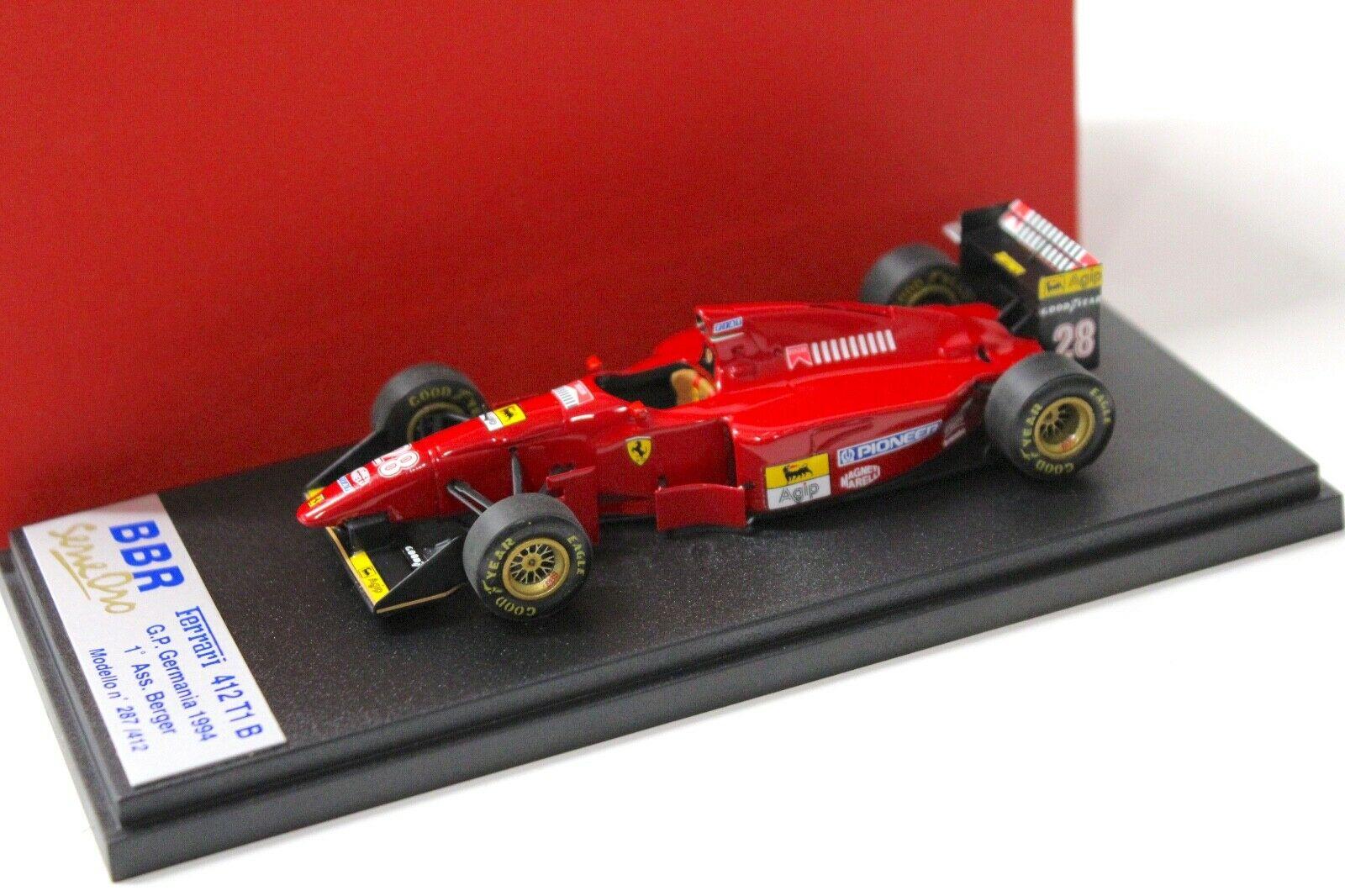 1:43 BBR F1 Ferrari 412 T1B GP Germania 1994 A.Berger #28