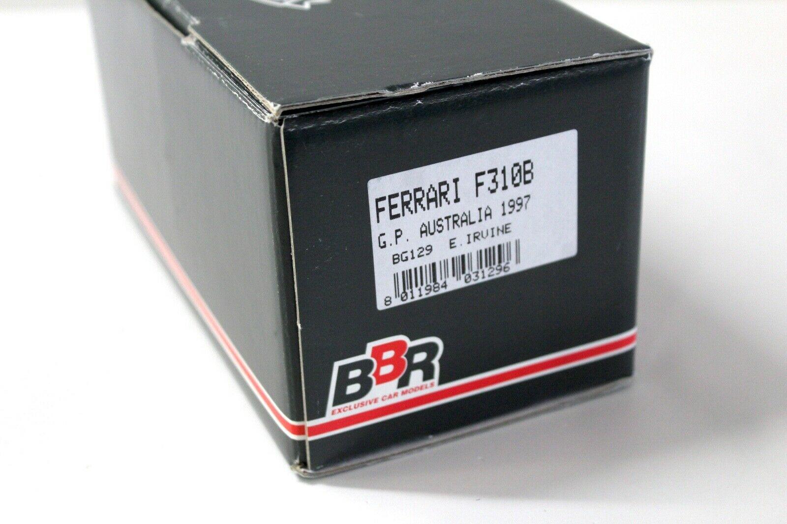 1:43 BBR F1 Ferrari F310B GP Australia 1997 E.Irvine #6