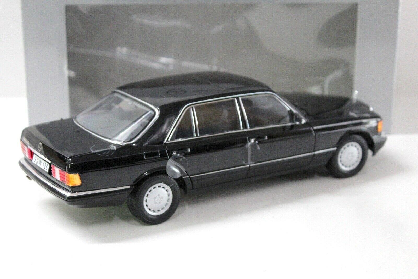 1:18 Norev Mercedes 560SEL W126 Limousine black DEALER VERSION