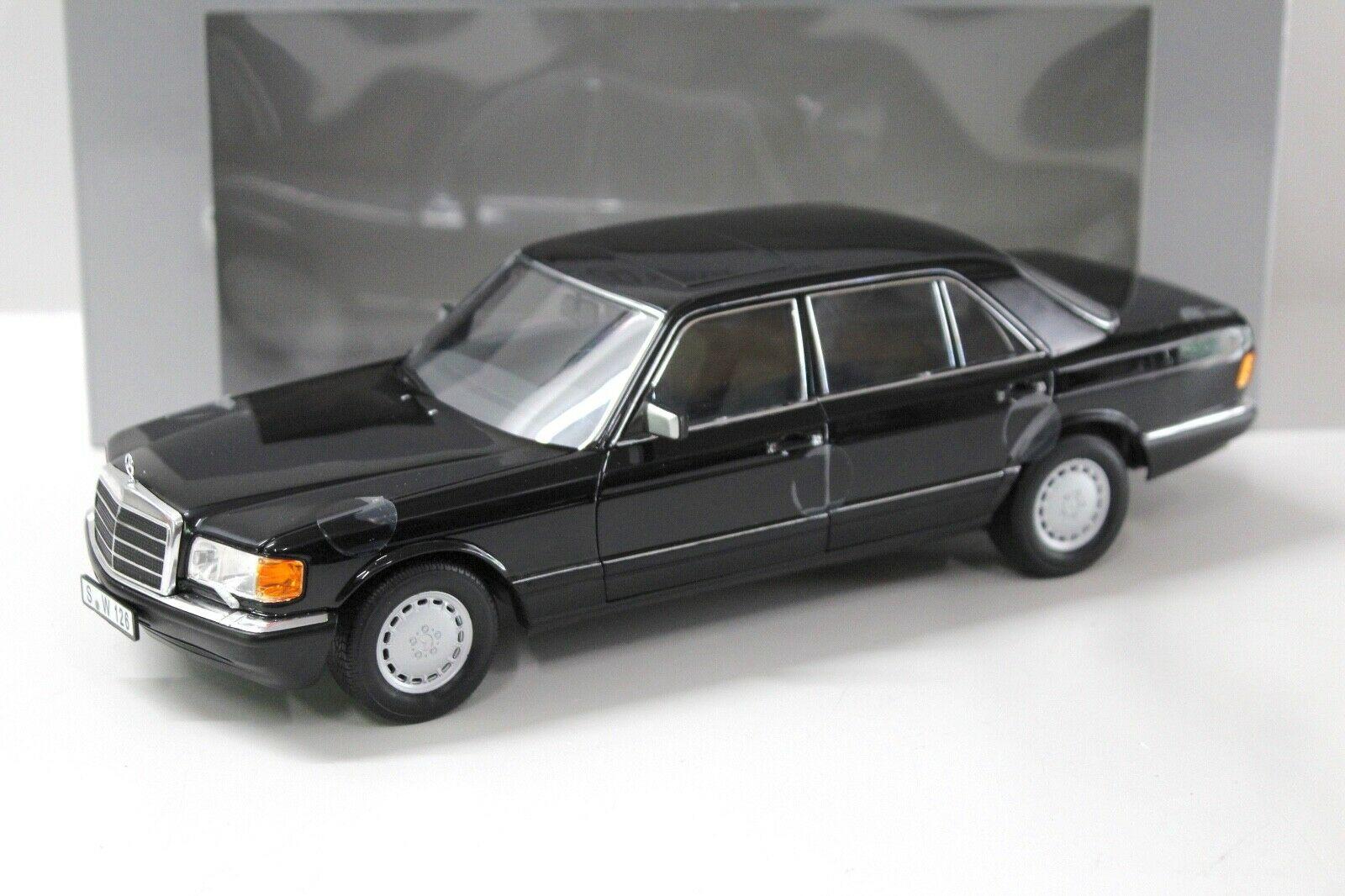 1:18 Norev Mercedes 560SEL W126 Limousine black DEALER VERSION