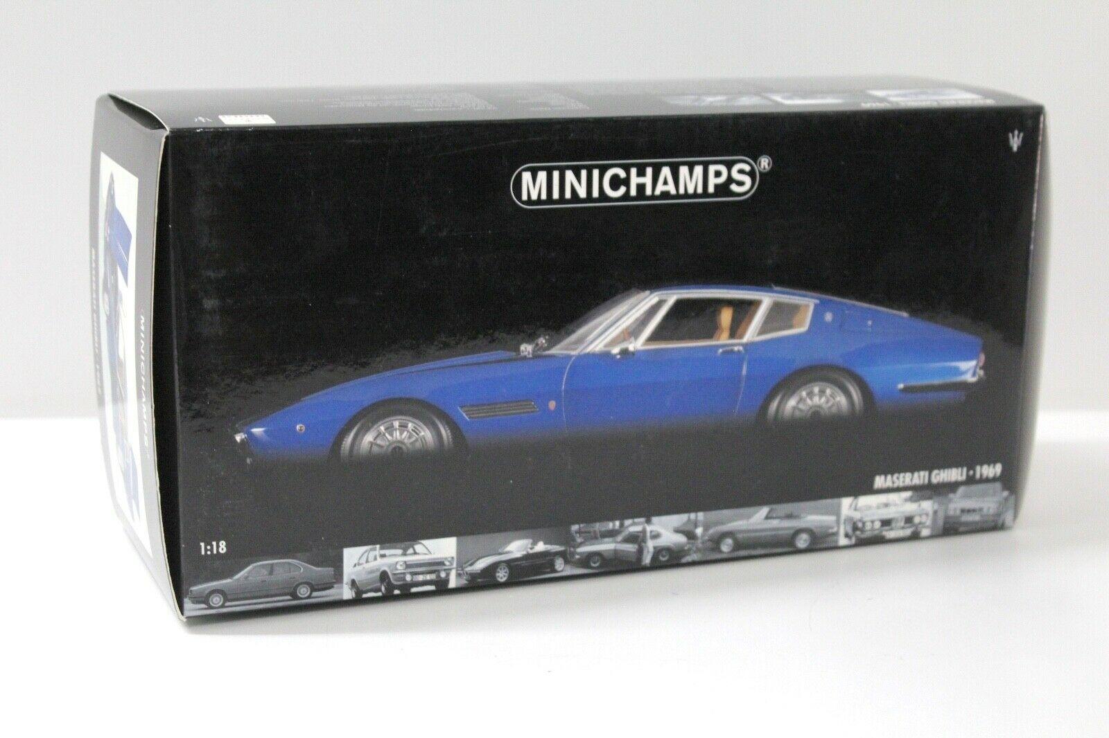 1:18 Minichamps Maserati Ghibli Coupe 1969 blue