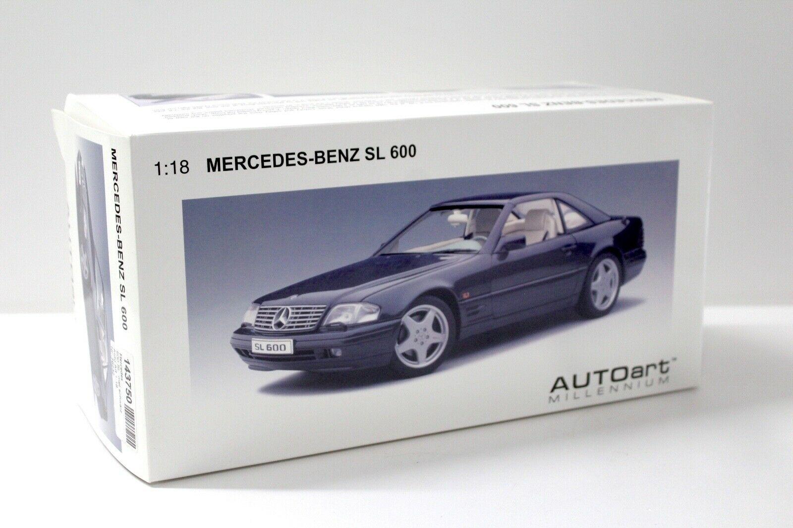 1:18 AUTOart Mercedes SL600 V12 R129 black
