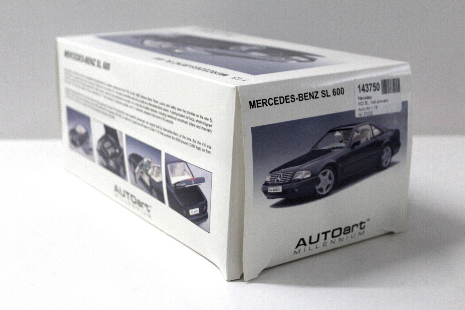 1:18 AUTOart Mercedes SL600 V12 R129 black