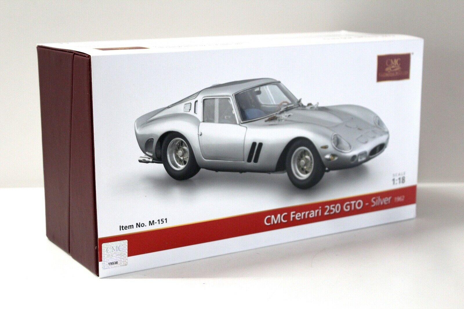 1:18 CMC Ferrari 250 GTO silver 1962 M-151
