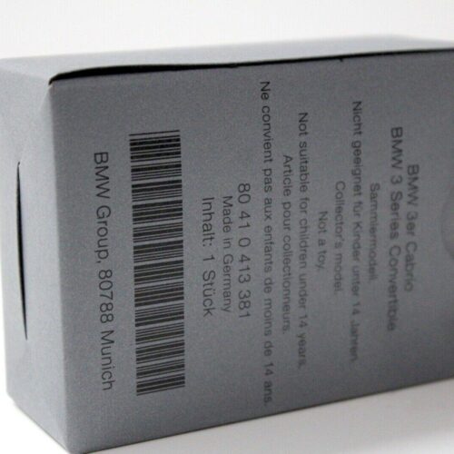 1:87 Herpa BMW 3er E93 Convertible black DEALER VERSION