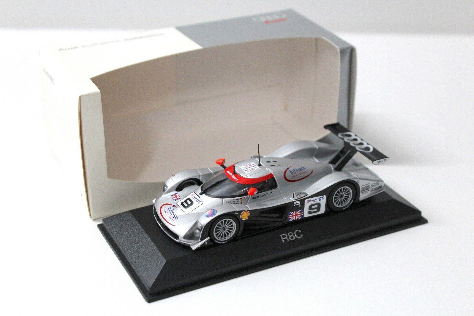 1:43 Minichamps Audi R8C Le Mans #9 Johansson DEALER VERSION