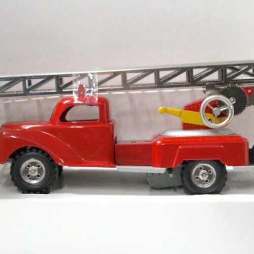 GAMA 70001 Replica Blechmodell Feuerwehr Drehleiter Auto red