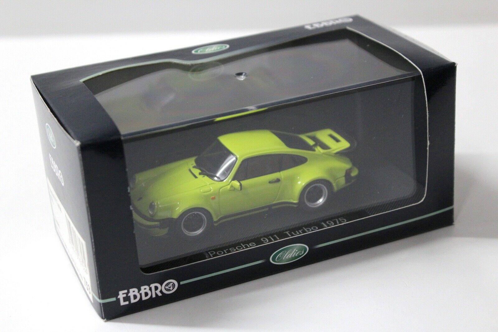 1:43 EBBRO Porsche 911 Turbo Coupe 1975 green