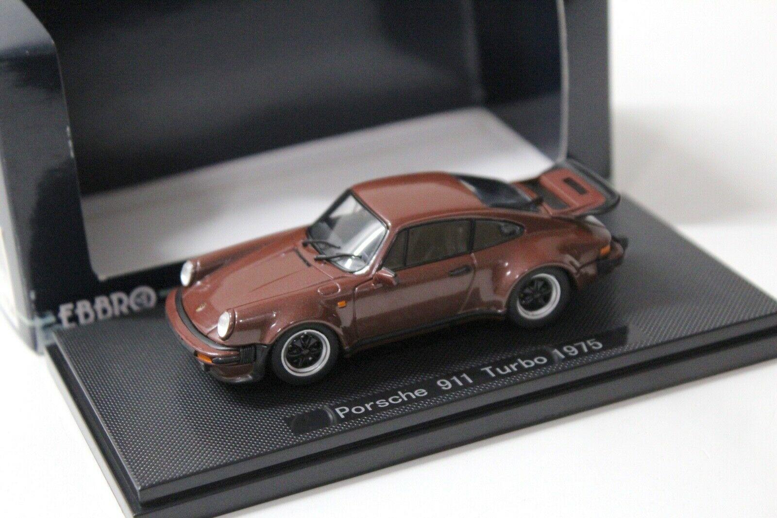 1:43 EBBRO Porsche 911 Turbo Coupe 1975 brown